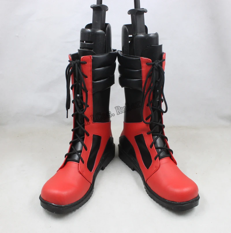 New x-men Deadpool Cosplay Shoes Boots for Helloween Customized Men''s Shoes 