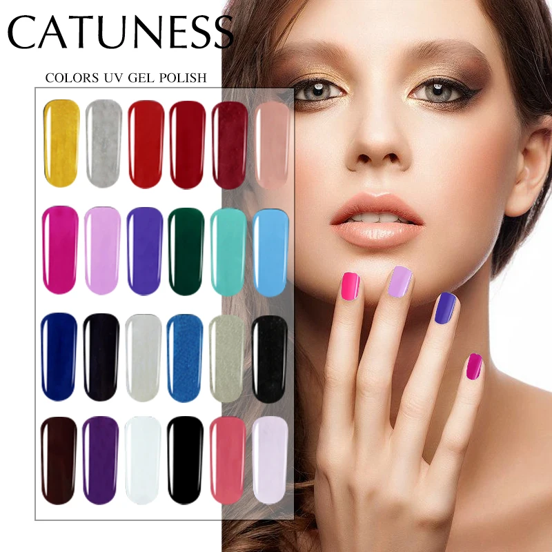 

CATUNESS 29 Colors Nail Gel 7 Ml Ultraviolet Bright Shining Semi Permanent Soak Lucky Varnish Nail Art Design Polish Paint