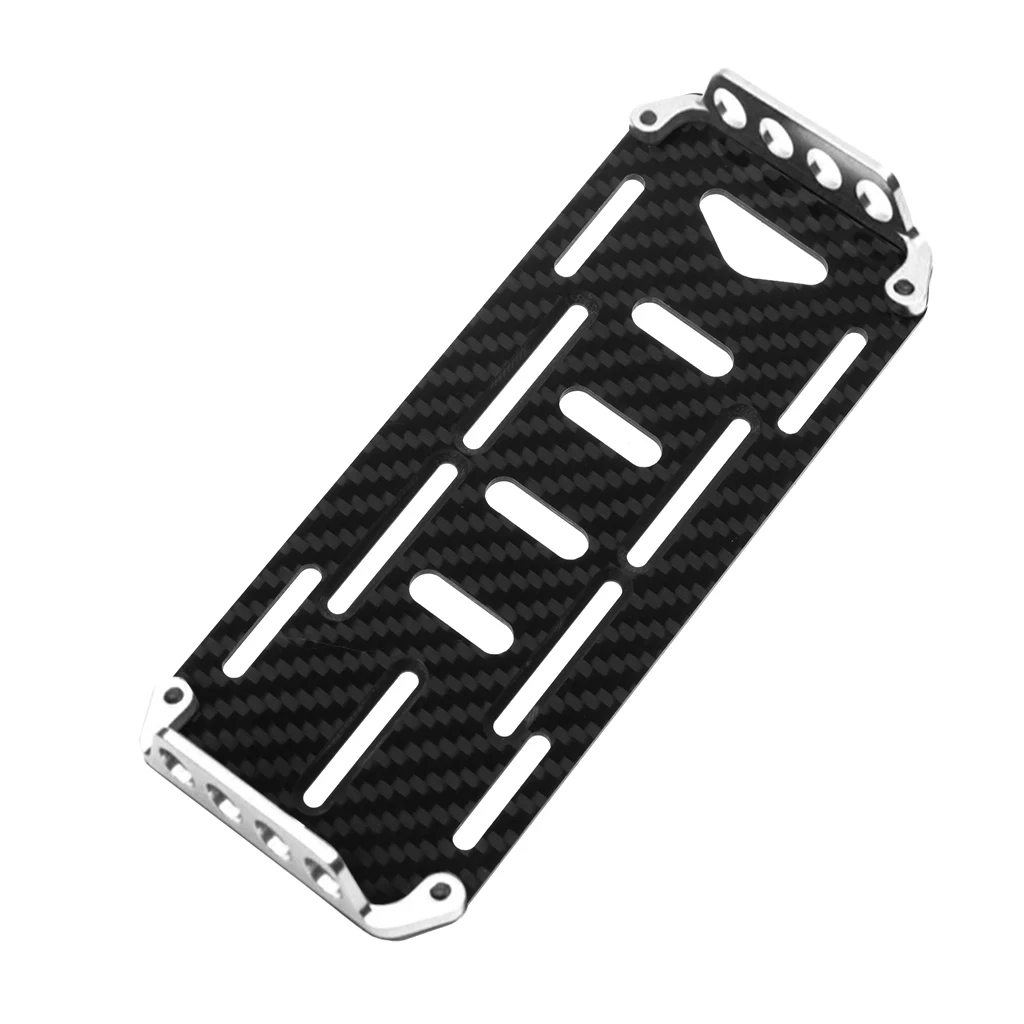 Батарея Монтажная пластина для 1/10 Масштаб RC Гусеничный осевой SCX10 CC01 F350 D90 RC4WD - Цвет: Черный