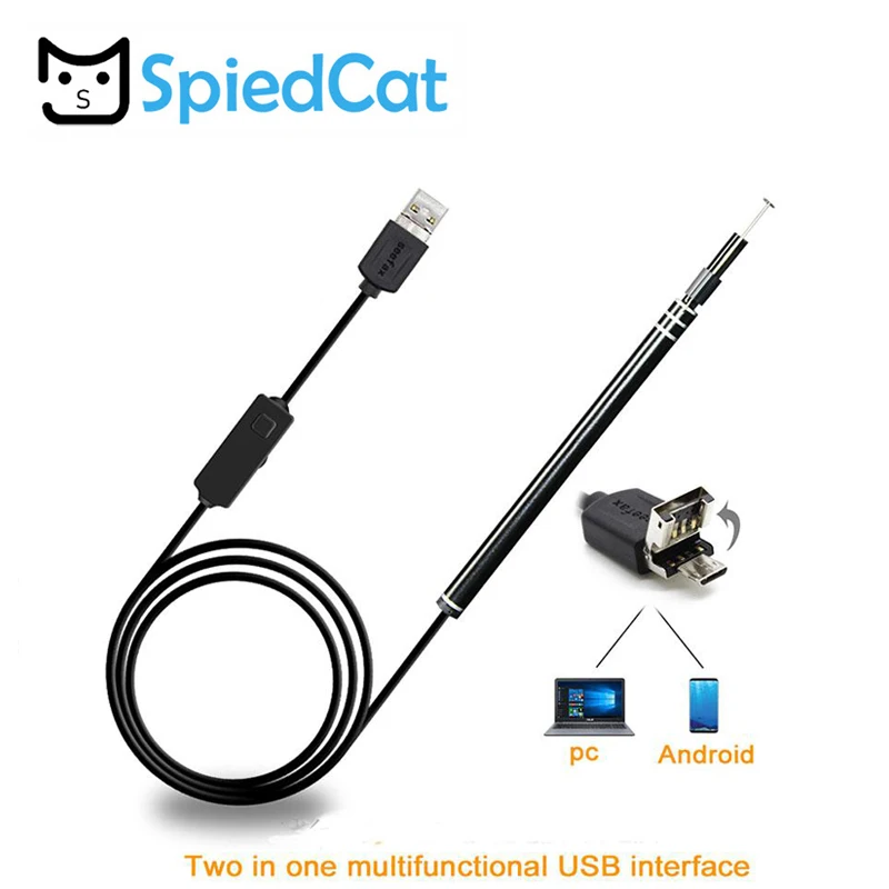 2In1 Mini Ear Cleaning Endoscope LensCable Pen Visual Tool Camera Otoscope Health Care | Электроника