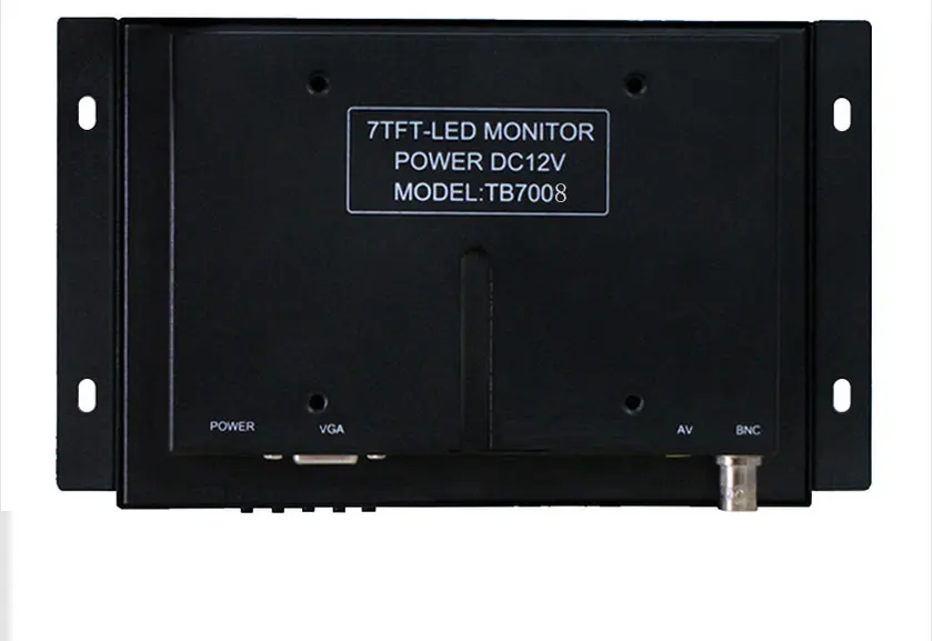 FREE SHIPPING 7'' Inch Open Frame Industrial metal pc monitor with AV/VGA/BNC Input TFT LED desktop Computer monitor