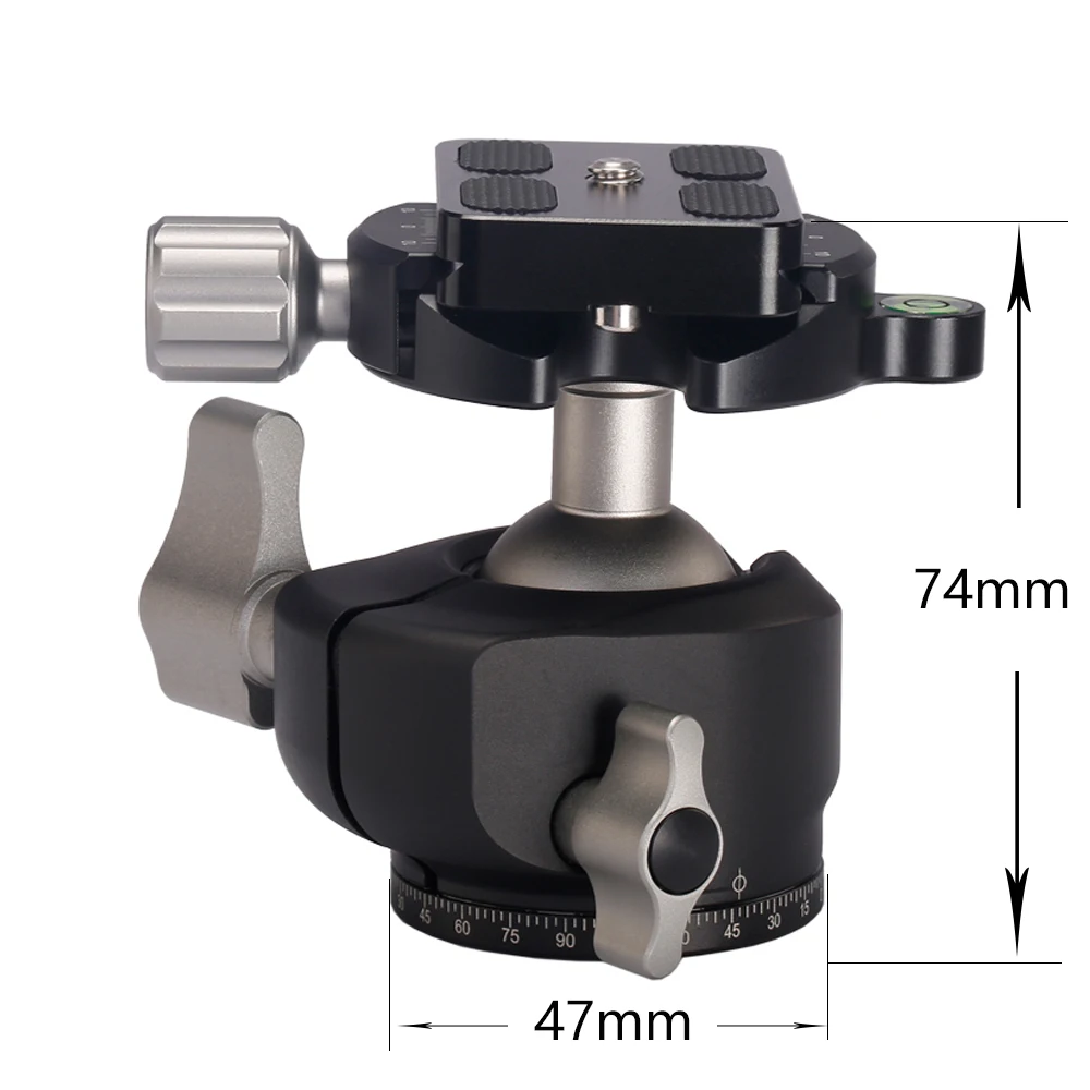 

Aluminum Alloy Tripod Camera Ball Head Panoramic Sliding Rail Head as RRS Ballhead