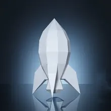 30 мин полный diy 3d ракета бумага скульптура Бумага Ремесло