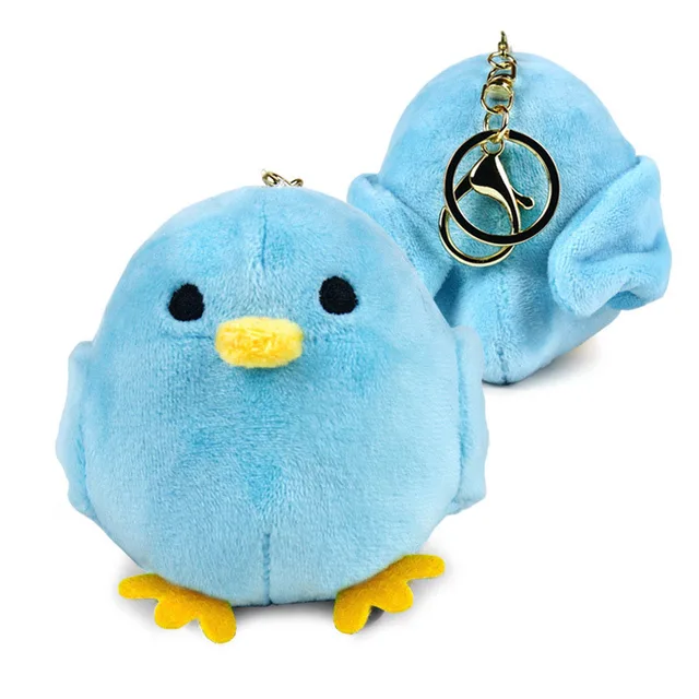 1pcs Kawaii Bird Simulation Plush Toy Doll Birds Keychain Pendant Cute
