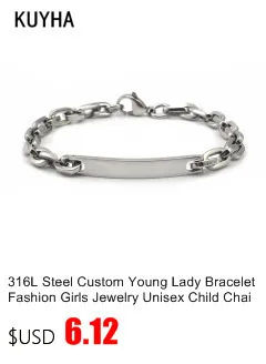 Bracelets Silver Color Wide Bracelets European Simple Style Boy/Girl Chain Bracelet 19CM Length Bangle Jewelry