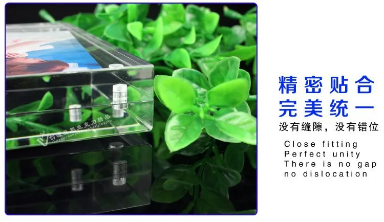 16 acrylic photo frame clear crystal magnet picture