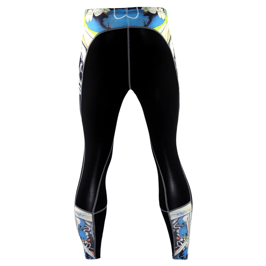 Штаны для фитнеса, бега, мужские колготки, с принтом, спортивные штаны, эластичные леггинсы для бега, спортивная одежда для спортзала, мужские спортивные штаны, мужские брюки