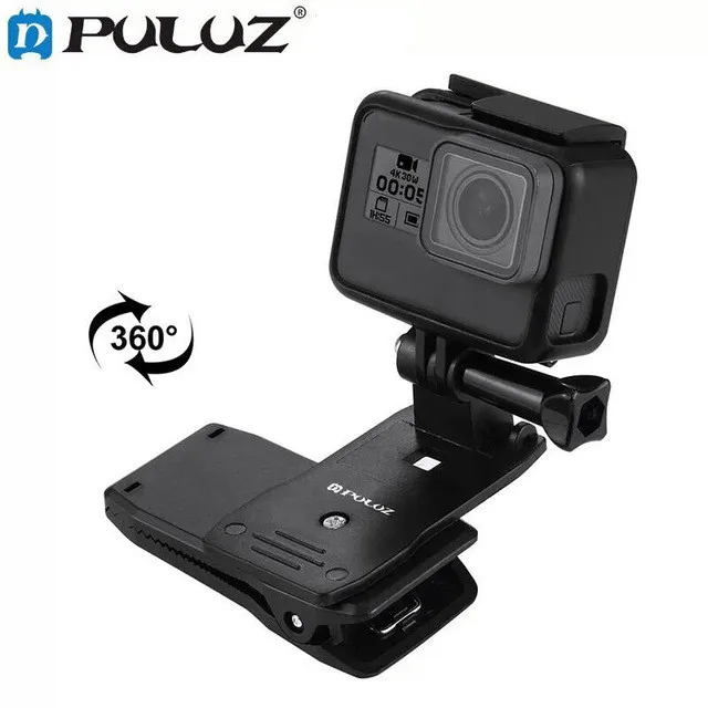 

360 Degree Rotary Backpack Hat Clip Clamp Mount for Gopro Hero 7 6 5 4 3+ SJCAM SJ4000 H9 For Xiaomi Yi 4K Lite Go Pro Accessory