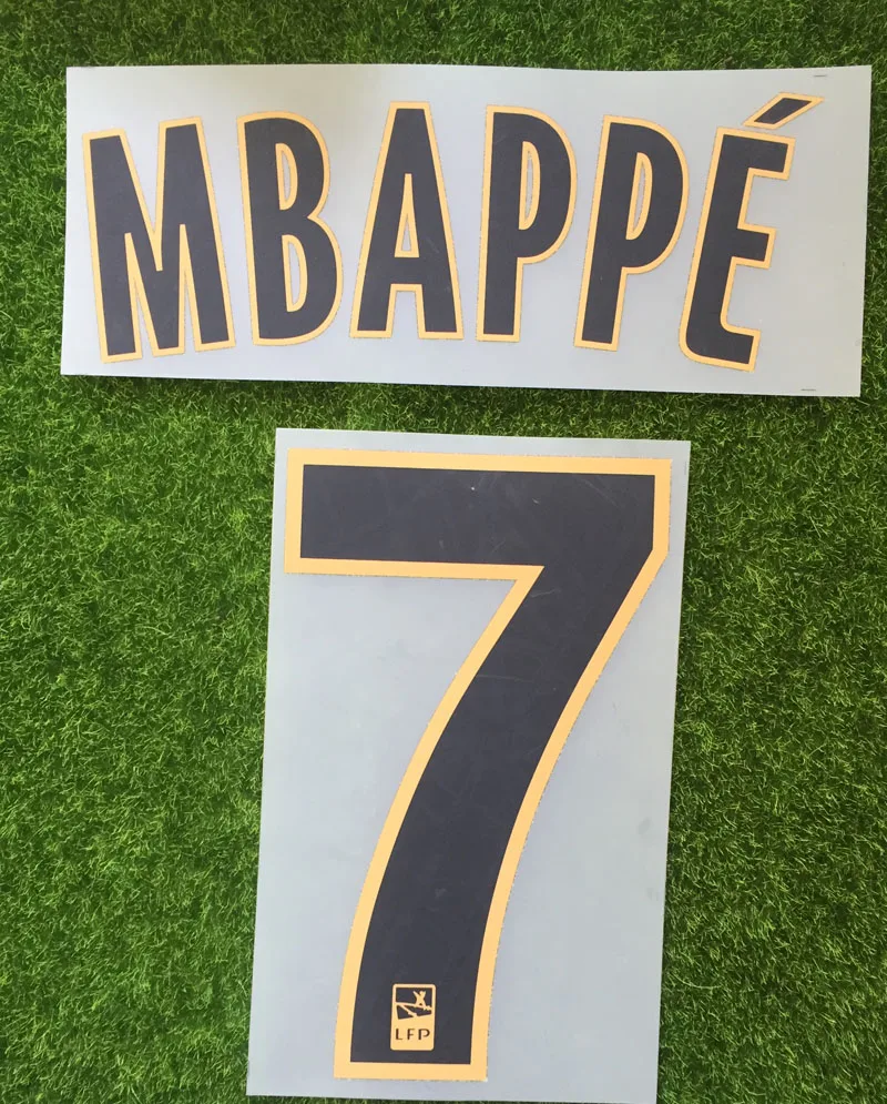 1819 Ligue 1 Neymar Jr Nameset Mappe Кавани ди Марии Дракслер Флокирование настроить Nameste теплопередача футбольный значок