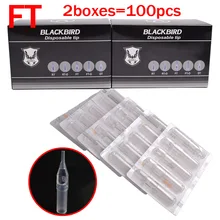 100 шт./компл. FT прозрачные одноразовые наконечники стерильные Ассорти тату кончик высокого качества татуировки товары для татуировки пистолет татуировочная машинка