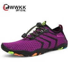 WWKK/Коллекция года; сезон лето; водонепроницаемая обувь для мужчин; спортивная обувь; пляжные сандалии; Спортивные Тапочки; женская обувь; носки в виде речного моря; Tenis Masculino