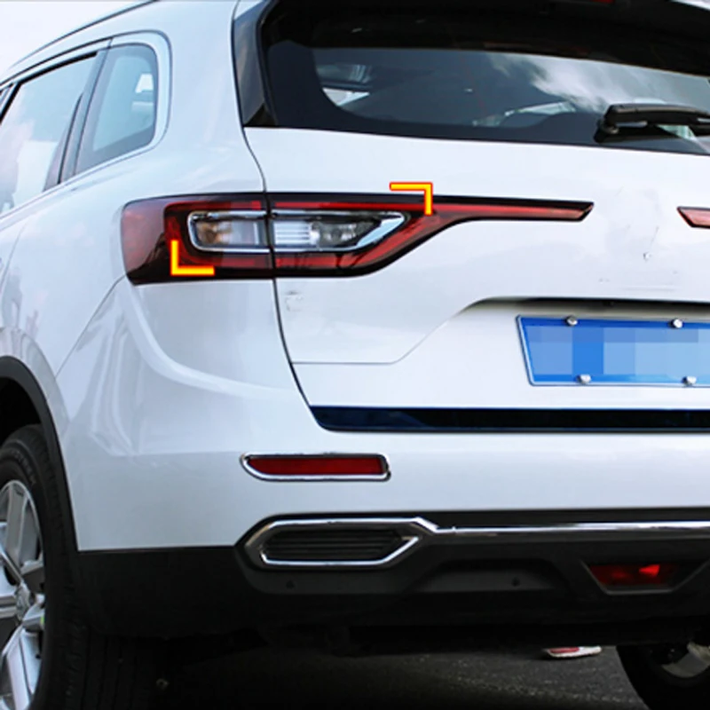 Foal Burning ABS хромированный задний фонарь для автомобиля Накладка наклейка Renault Koleos