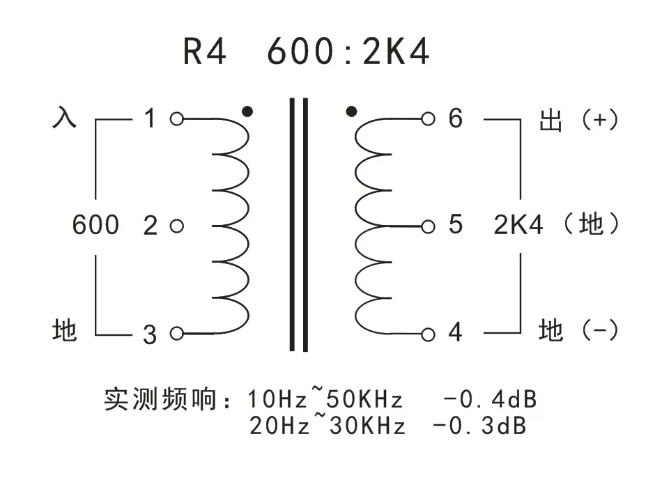 R4 аудио вход 600 евро: 2K4 повысить сигнал трансформатор 2 раза усиления напряжения сбалансированный поворот неравновесной крупного рогатого скота