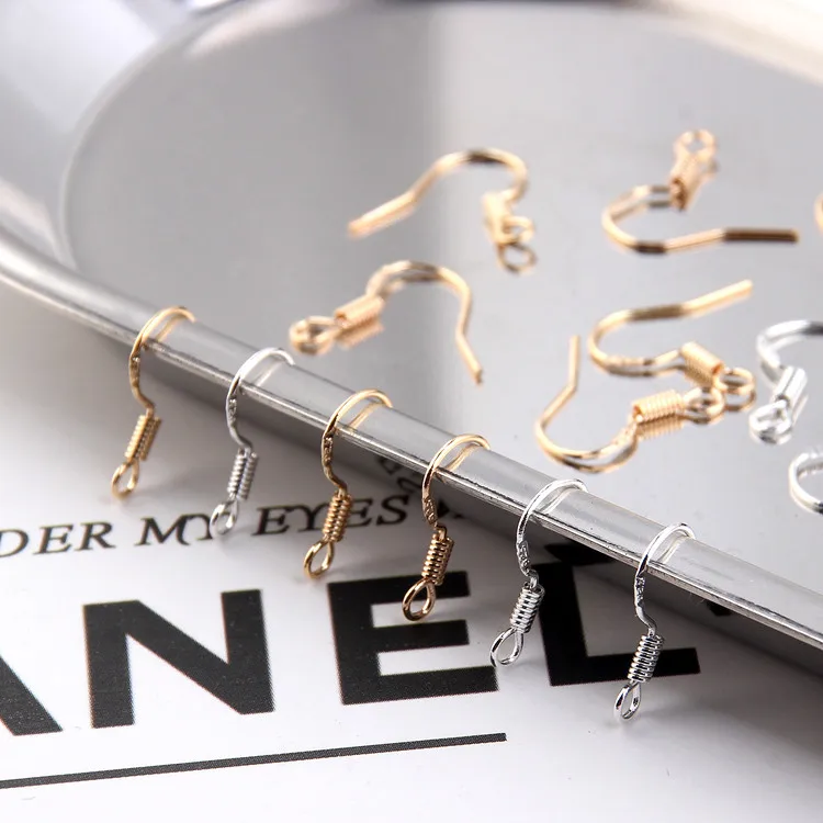 Earring Drop Hooks Back Jewelry Accessories Components Diy Handmade Material 200pcs Jewelry Findings