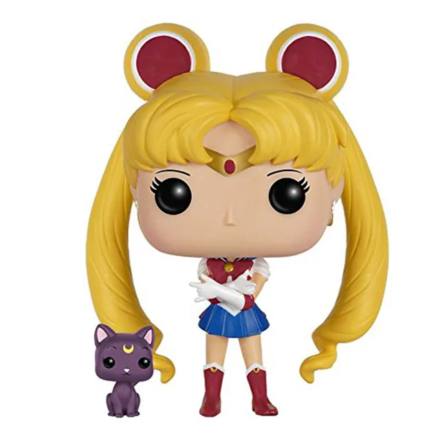 Best Price Sailor Moon and Luna Japan Manga Figma Juguets 10cm PVC Nendoroid Anime Figure Vinyl Doll Toys