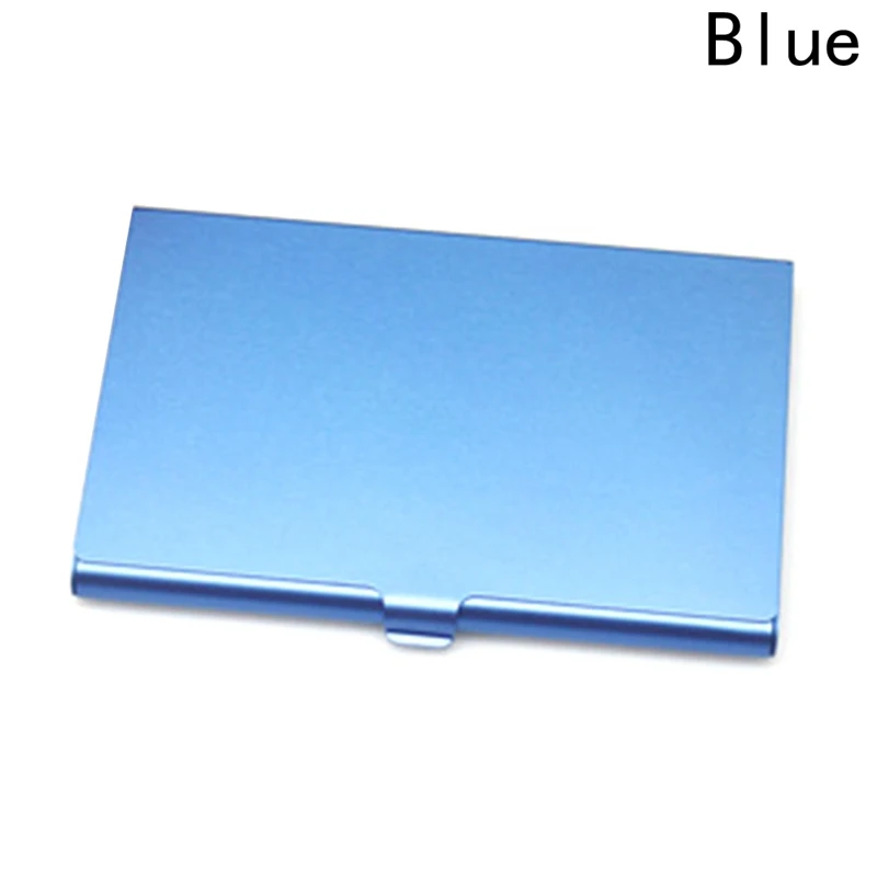 1 PCS High Quality Solid Color Alloy Card Holder Slim Package Business Case Box Card Business ID Credit Card Holders