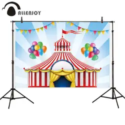 Allenjoy фон для фотосъемки праздничный цветной цирковая палатка флаг воздушные шары Опора ткань фотографии фон фотобудка для фотосессии