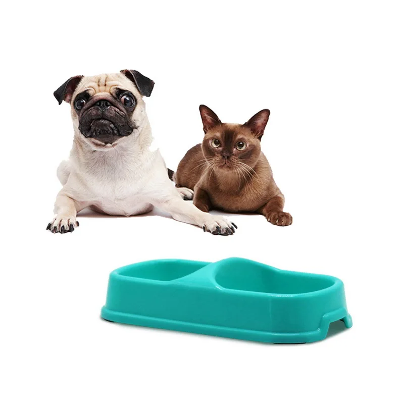 Hoomall Double Pet Bowls For Dog Puppy Kitten Cats Food Water Feeder Pets Supplies Feeding Dishes Cats Dogs Bowl Pet Supplies