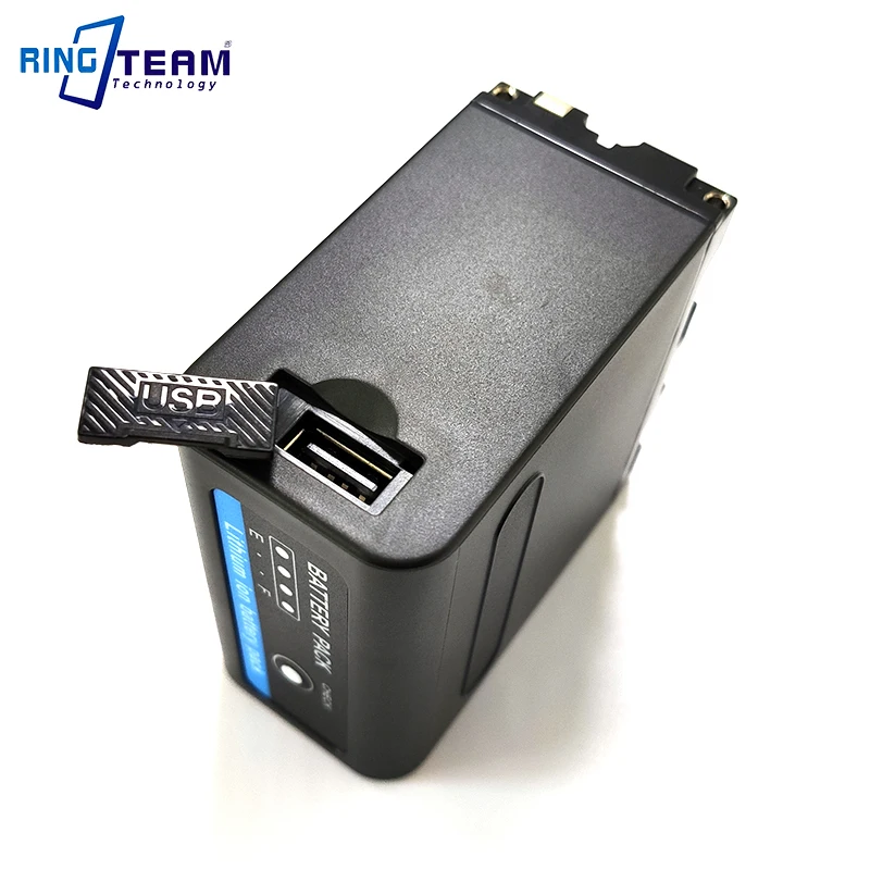 Günstig 7,4 V 8800 mAh NP F980D Multi funktion mit USB Port   DC 5,5mm loch für Handy  lampen Monitore Digital Kameras.