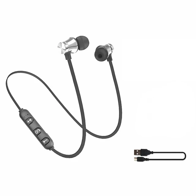 Sliver Briame, магнитные беспроводные bluetooth наушники, шейные наушники, Bluetooth спортивные наушники, гарнитура с микрофоном для iPhone, samsung - Цвет: Sliver