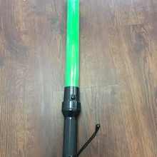 54 см наружный светодиодный Предупреждение Безопасности Дорожного Движения Мигающий ПВХ дубинка полицейский реф дубинка сигнальный инструмент безопасности