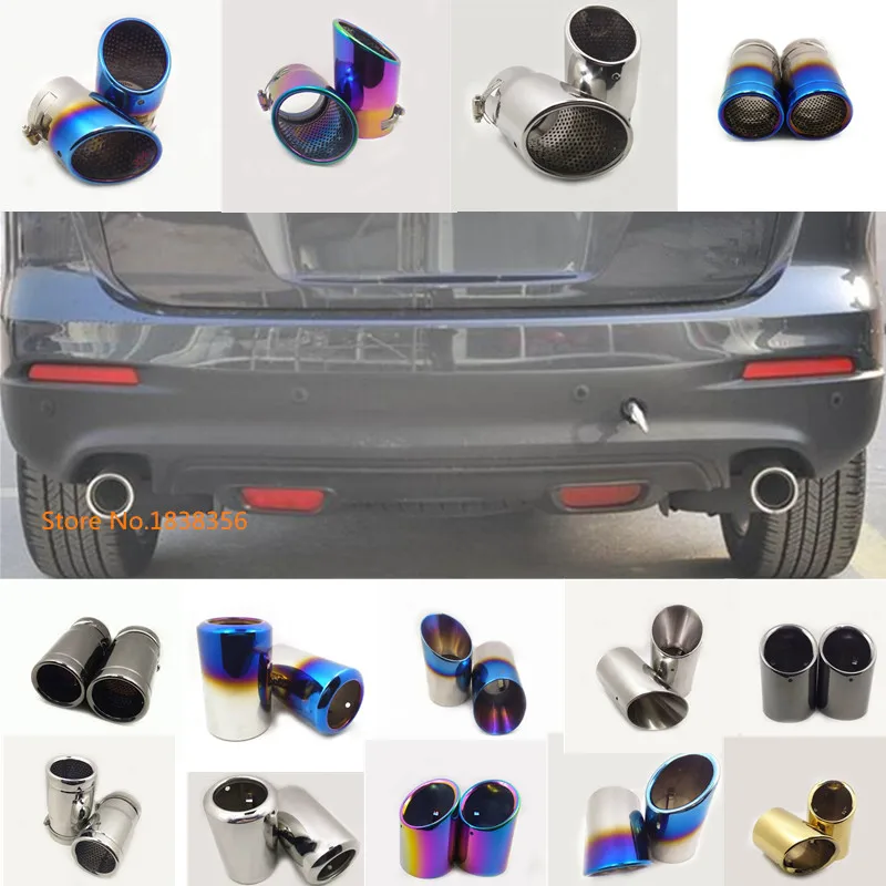 

For Mazda CX-9 CX9 2013 2014 2015 2016 car cover muffler exterior end pipe outlet dedicate stainless steel exhaust tip tail hood