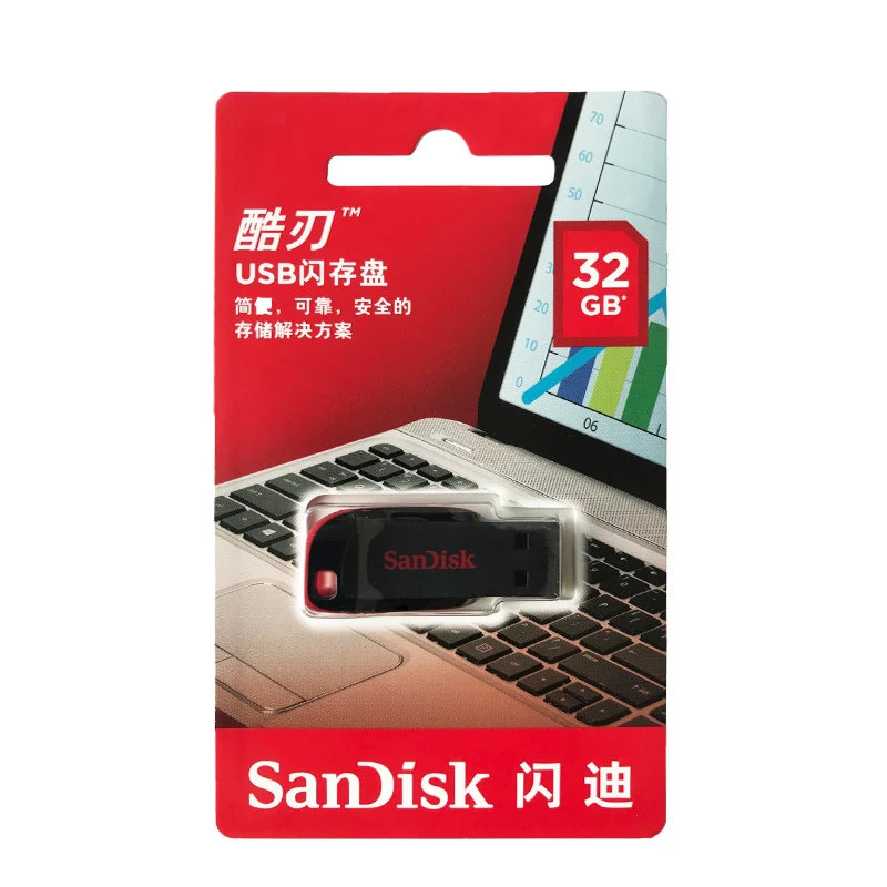 SanDisk USB флеш-накопитель 32 Гб 64 ГБ 8 ГБ 16 ГБ USB флешка CZ50 8 ГБ 16 ГБ 32 ГБ 64 ГБ USB 2,0 Флешка флеш-накопитель Бесплатная доставка