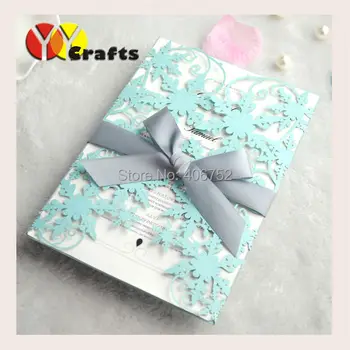 

20 sets laser cut wedding invitation card with blank inner paper and envelop