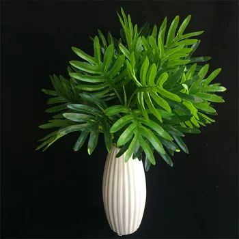 

6Pcs Fake Short Stem Kwai Leaf Simulation Real Touch Iron Fern Turtle Leaves for Wedding Home Decorative Artificial Plants