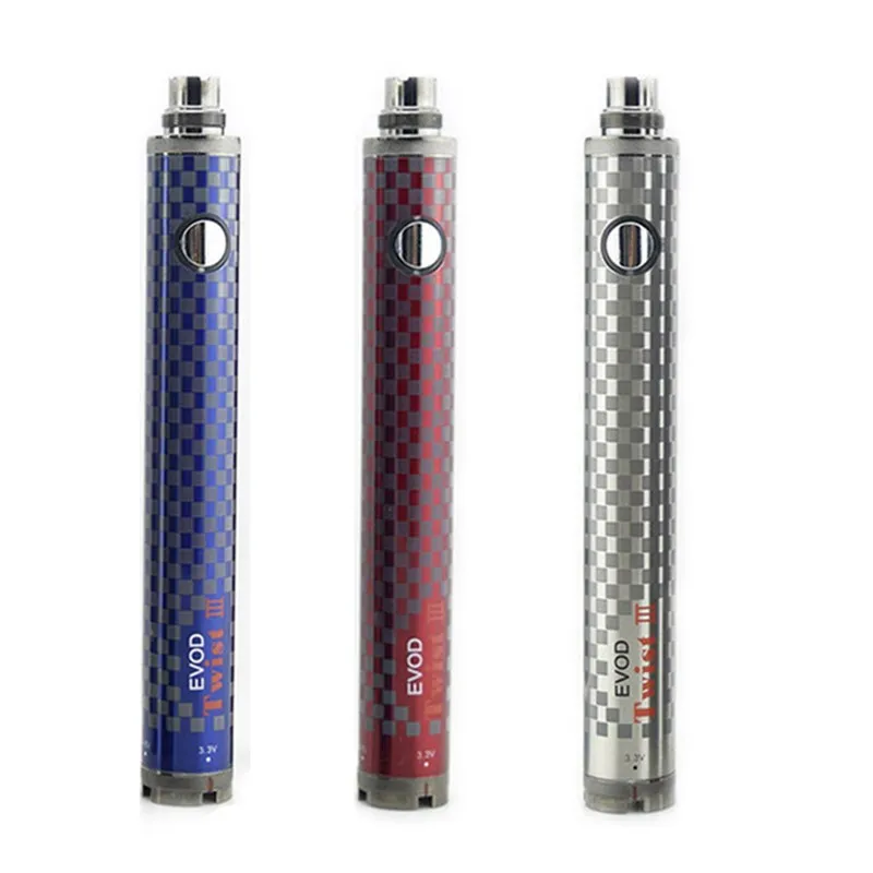 

Original SubTwo Twist III battery e cigarette Battery Adjustable Voltage starter battery for dual coil atomizer Mego m14