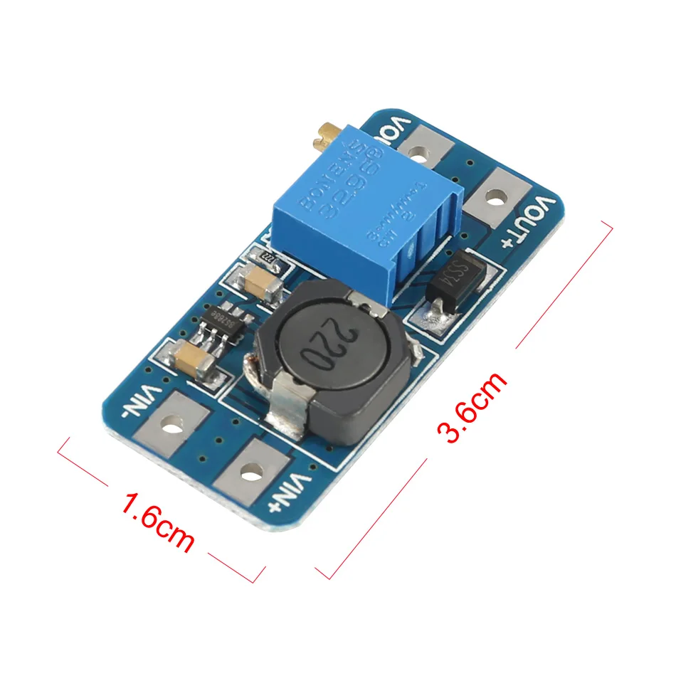 5 шт. DC-DC MT3608 DC Напряжение регулятор Step Up повышающий преобразователь постоянного тока с Питание модуль 2 V-24 V до 5 V-28 V 2A Max