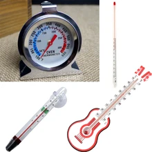 Aquarium Fresh/Salt Fish Thermometer Submersible Suction Aquariums Tank Stainless Steel Food Meat Oven Thermometer Or Glass Tube