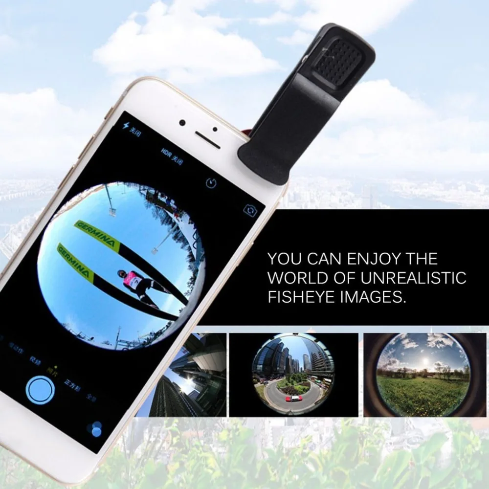 Комплект объективов для камеры мобильного телефона объектив рыбий глаз+ 2 в 1 макрообъектив и супер широкоугольный объектив с черным универсальным зажимом для телефона