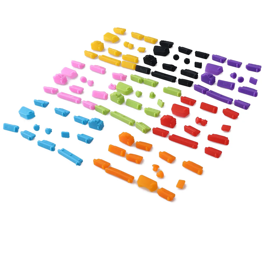 

5 Set 65pcs Colorful Silicone Anti Dirty Dust Plug Cover Stopper Universal Laptop Dust Stopper Dustproof Computer Accessories