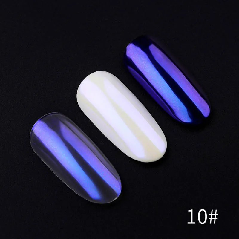 1 Box Pearlescent Gradient Shining Nail Glitter Pearl Dust UV Gel Polishing Magic Effect Powder DIY Decoration New Fashion Tools - Цвет: 10