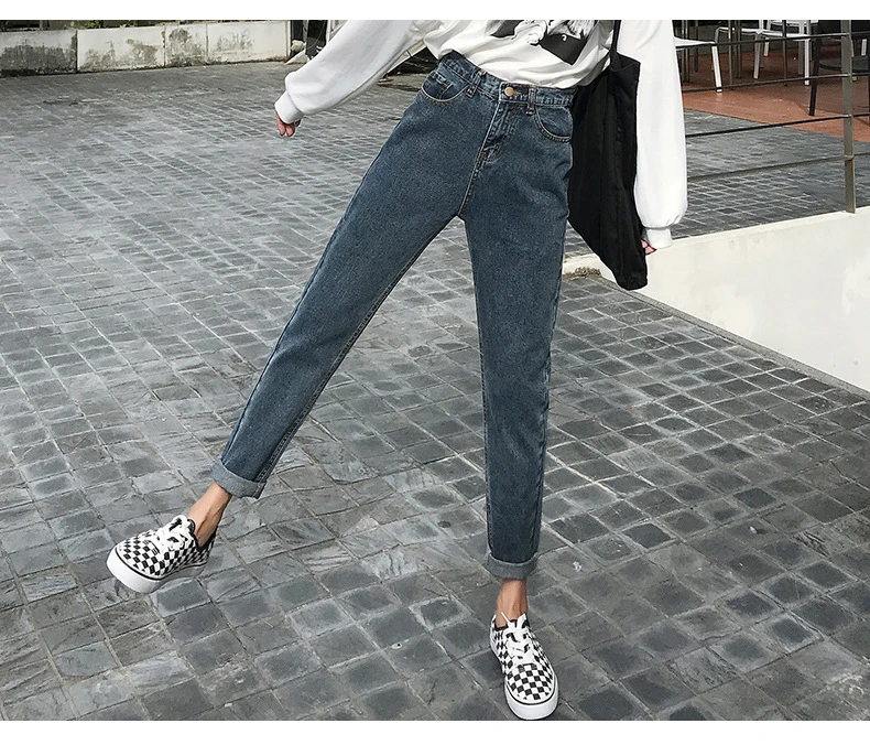 Streamgirl дамы джинсы для женщин бойфренда для свободные дамские шаровары женские с высокой талией 2019 черные джинсы Femme джинсовые брюки, Капри