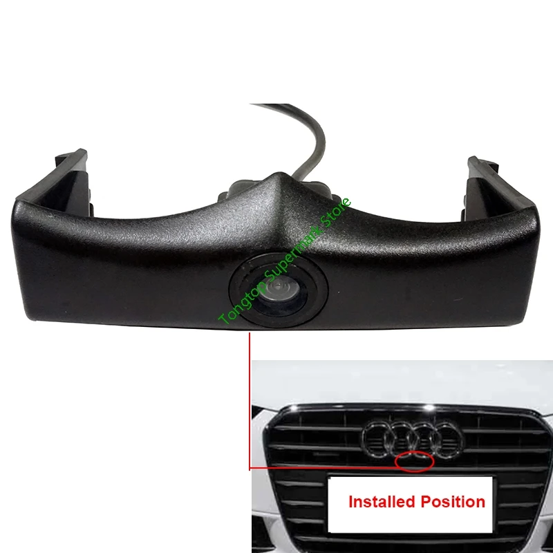 

Night Vision Car Front View Parking Camera For Audi A4L A6L 2019 Fashion/Sports Version Firm Installation Under the Car Logo