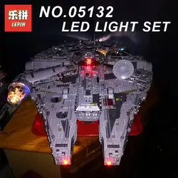 Новый светодио дный светодиодный свет комплект для LEPIN 05132 и 75192 Star Plan войны Сокол Тысячелетия строительные блоки модель (не включает блоки