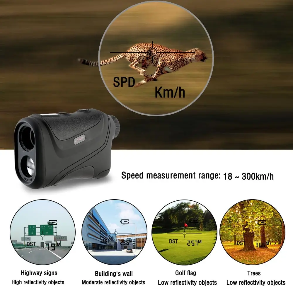 

600m Handheld Monocular metre Laser Range Finder hunting Telescope Distance Meter Golf niveau medidor binocular telescopio