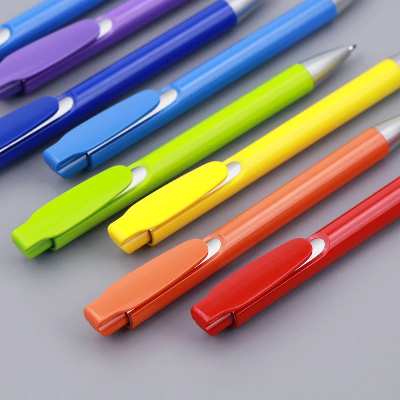 500 шт/партия Пластиковые Рекламные шариковые ручки для письма индивидуальный логотип Подарочный шариковая ручка