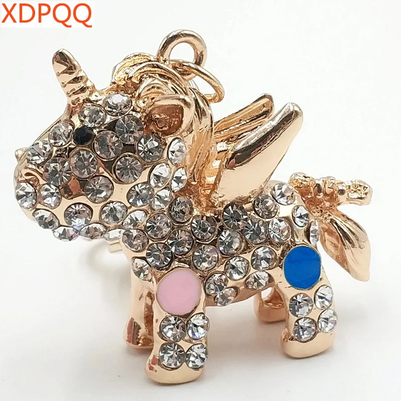 XDPQQ2018 new jewelry female key chain fashion creative unicorn keychain gift car pendant bag decoration keyring