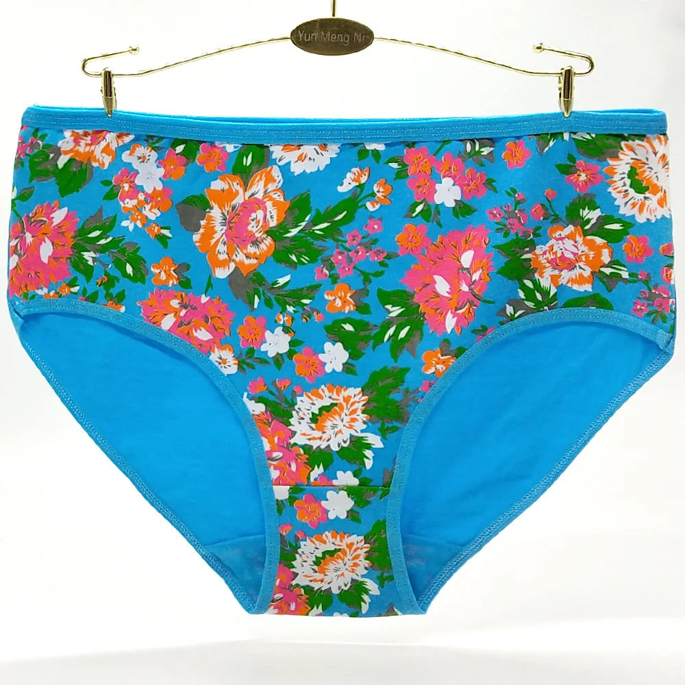 

6PCS/lot 4XL Women Underwear Plus Size Sale Items Panties Cotton Printed Intimate Briefs Breathable Underpants Lingerie