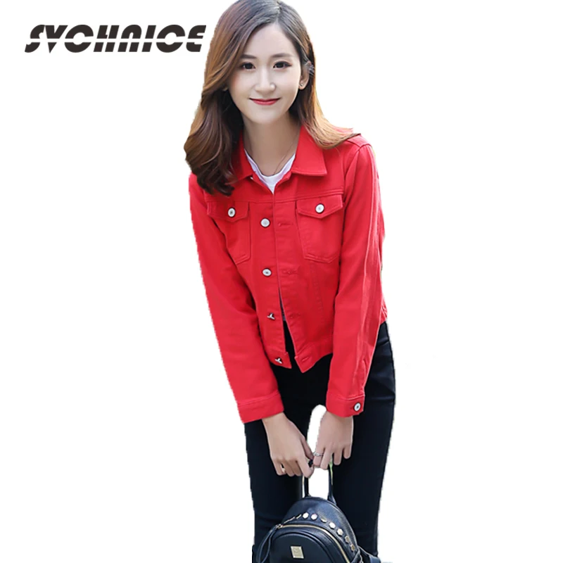 red denim jacket ladies