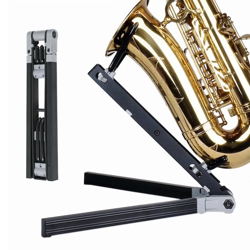 

Portable Foldable Metal Alto Saxophone Floor Support Holder Sax Display Stand