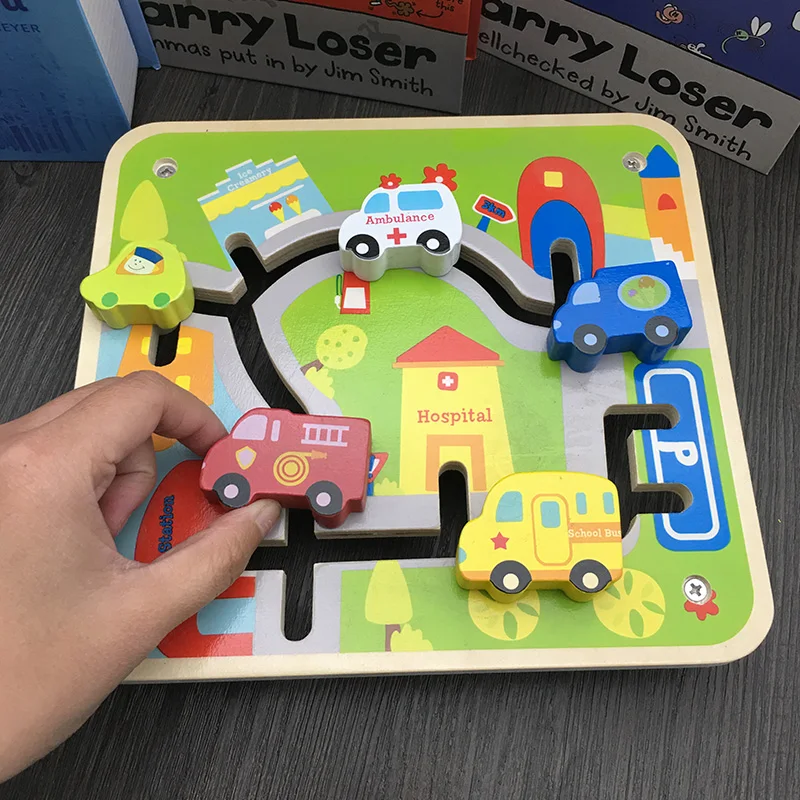 Игрушки для детей JaheerToy деревянные Обучающие игрушки Монтессори орбитальные