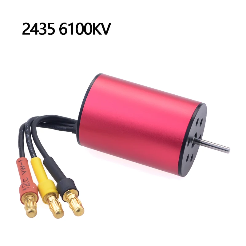 2,0 мм 2435 3300KV 4500KV 4800KV 6100KV бесщеточный двигатель 2S для Tamiya Redcat HSP 1/16 1/18 RC багги Дрифт гоночный автомобиль - Цвет: 6100KV