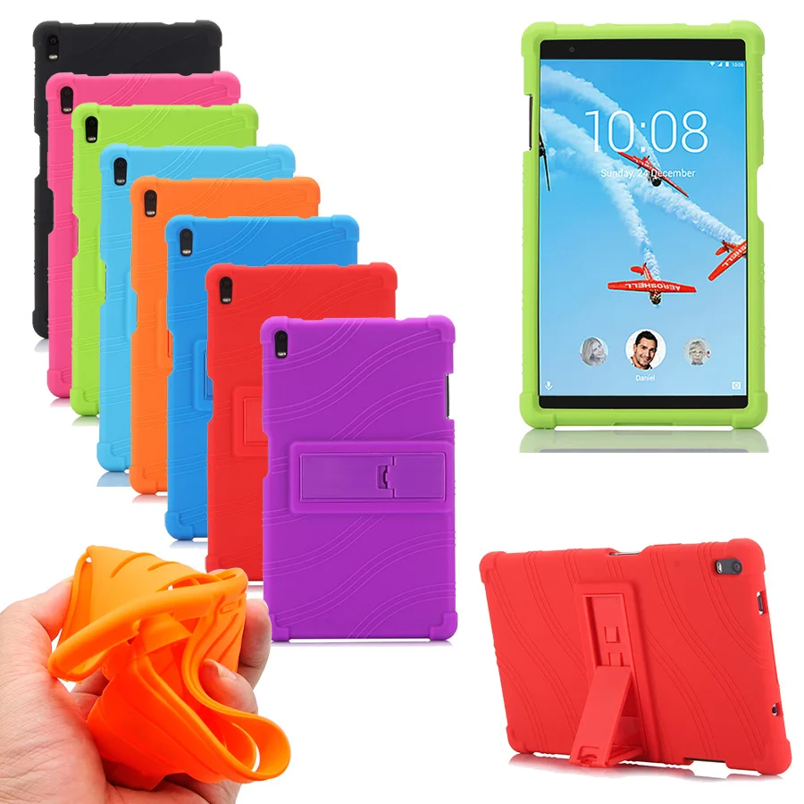 

Kids silicone case For Lenovo TAB 4 8 plus TB 8704F TB-8704N TB-8704X 8704 Tablet sofe Stand Case Cover