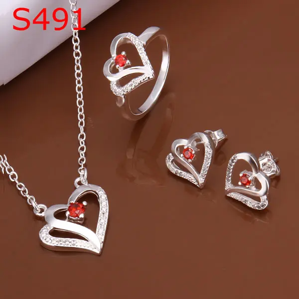

Plated Silver Jewelry Set, Fashion Jewelry,Nickle Free Antiallergic Silver Fashion Jewelry Set KDS491 hyq djwv
