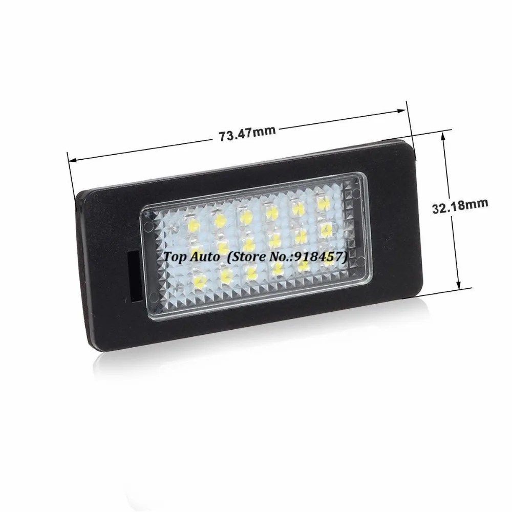 2 шт. ошибок 18SMD Автомобильный светодиодный номерной знак светильник Настенный OEM