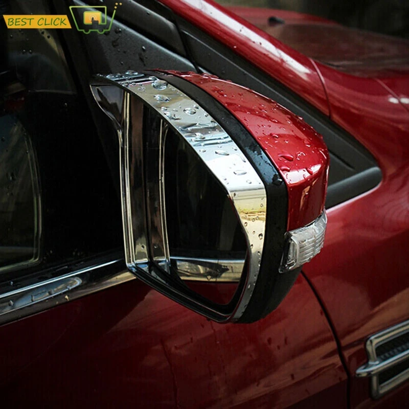 

For Ford Escape Kuga 2013 2014 2015 2016 Chrome Rearview Door Side Mirror Cover Rain Snow Guard Visor Trim Decoration Protector